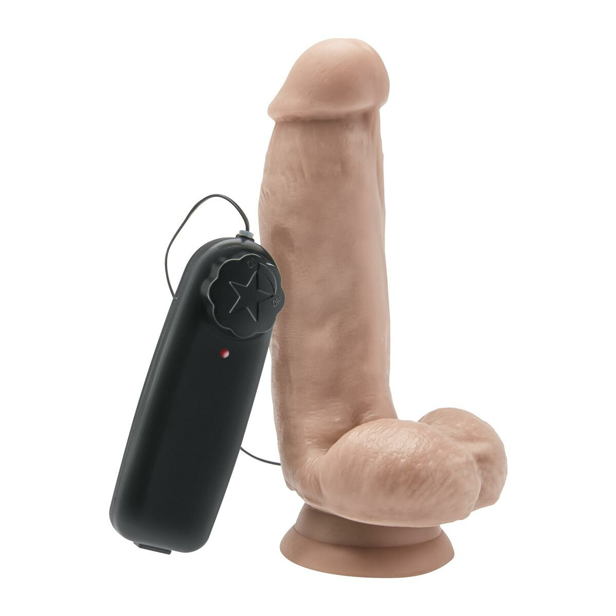 FALLO COCK 6 INCH CON PALLINE  FLESH VIBR.