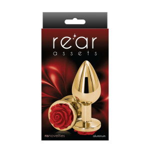 Rose Buttplug medio ROSSO