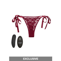 Remote Control Lace Thong Set