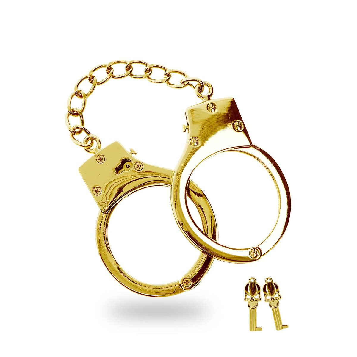 Gold Plated BDSM Handcuffs